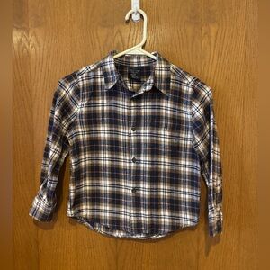Faded Glory Boys Plaid Flannel Button Down Shirt - Size S (6-7)